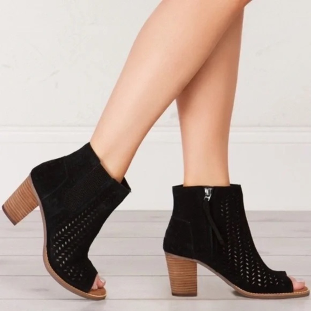 Toms Mallorca Ankle Open-Toed Heel Boot